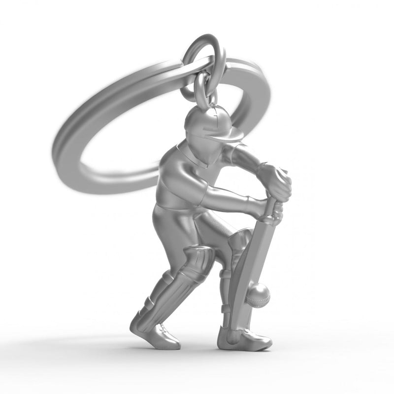 Cricket Player Keyring