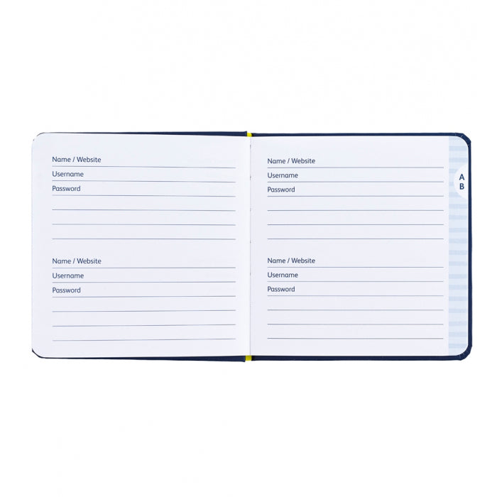 Password Book - Navy